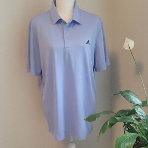 Adidas Men's Light Blue Polo Shirt